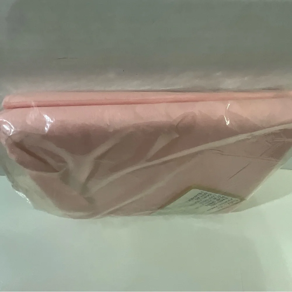 Vintage Sears Perma Prest Standard Pink Muslin Twin Flat Sheet NOS